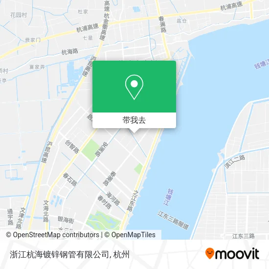 浙江杭海镀锌钢管有限公司地图