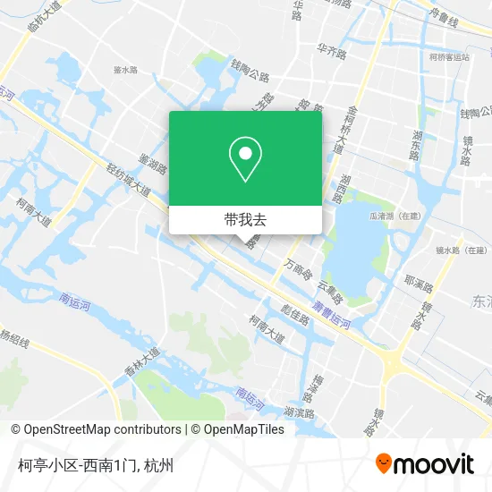 柯亭小区-西南1门地图