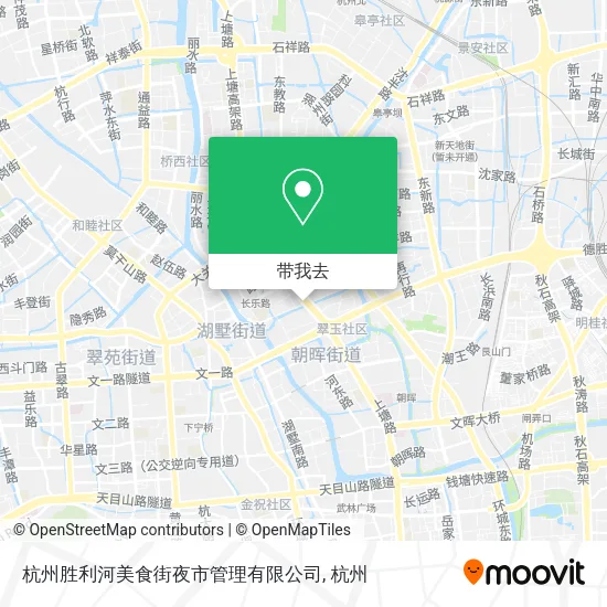 杭州胜利河美食街夜市管理有限公司地图
