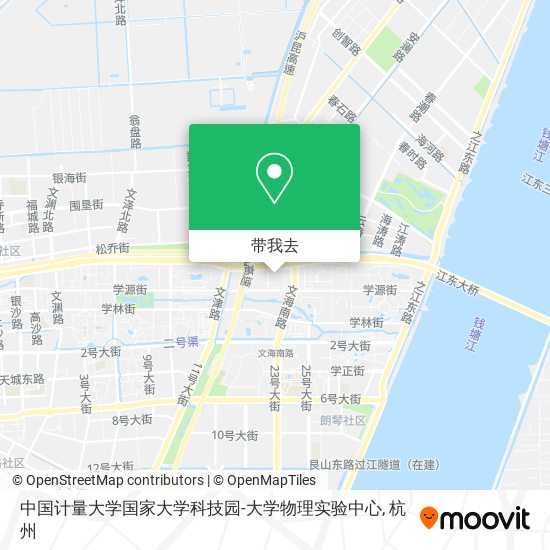 中国计量大学国家大学科技园-大学物理实验中心地图