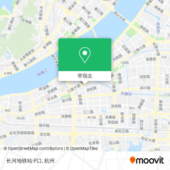 长河地铁站-F口地图