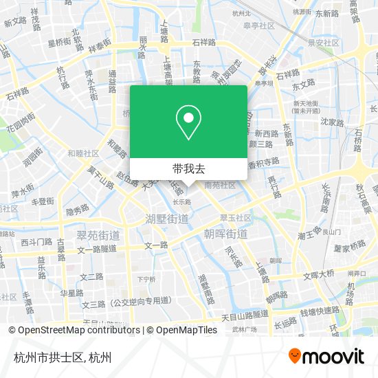 杭州市拱士区地图