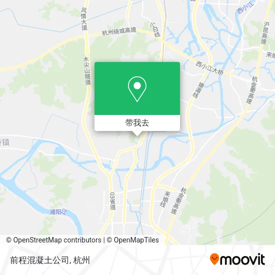 前程混凝土公司地图