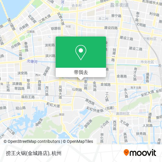 捞王火锅(金城路店)地图