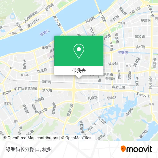 绿香街长江路口地图