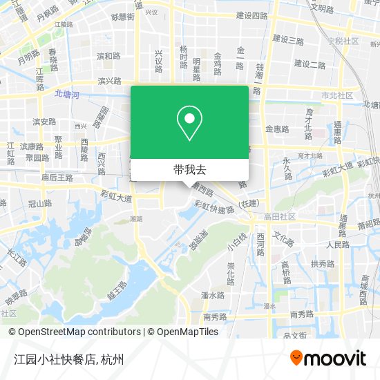 江园小社快餐店地图