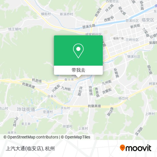 上汽大通(临安店)地图