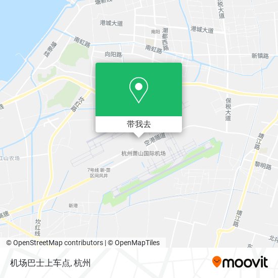 机场巴士上车点地图