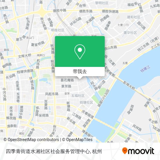 四季青街道水湘社区社会服务管理中心地图
