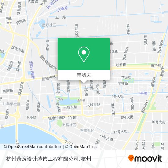 杭州萧逸设计装饰工程有限公司地图