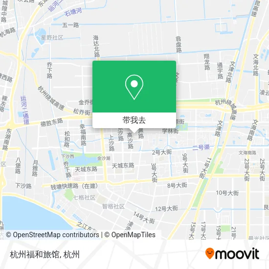 杭州福和旅馆地图