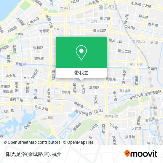 阳光足浴(金城路店)地图