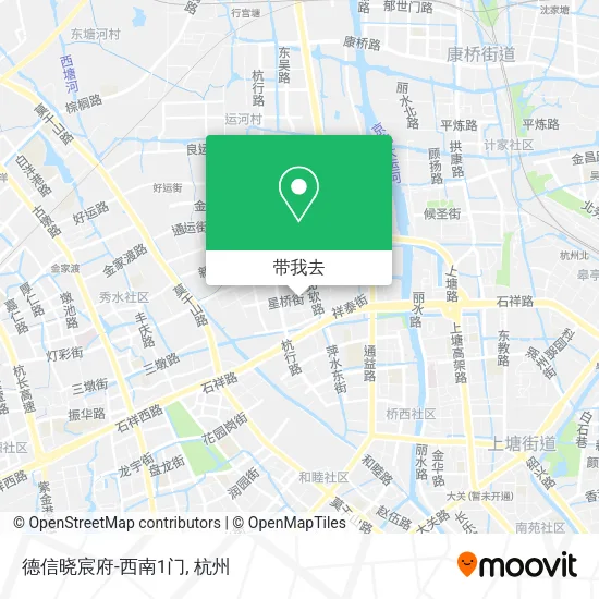 德信晓宸府-西南1门地图