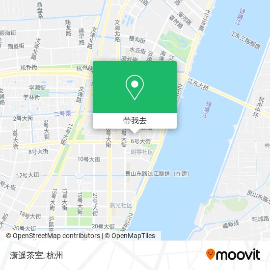 潇遥茶室地图