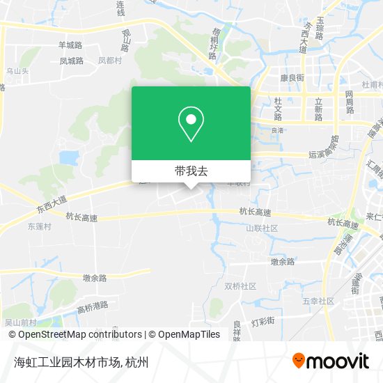 海虹工业园木材市场地图