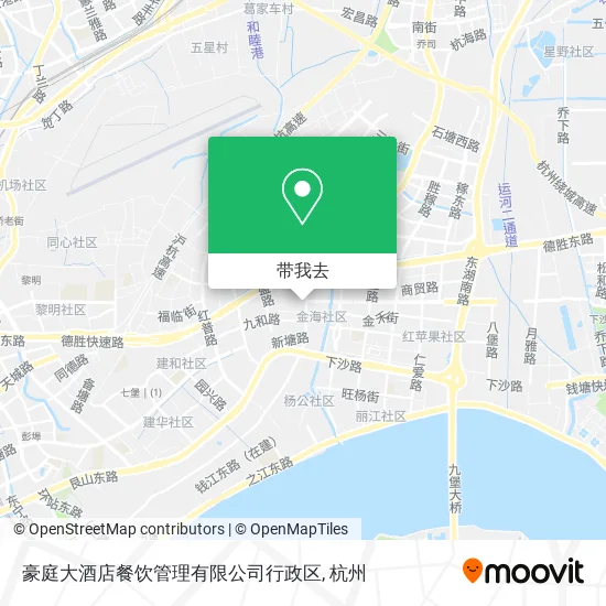 豪庭大酒店餐饮管理有限公司行政区地图