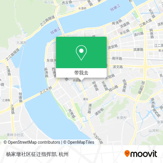 杨家墩社区征迁指挥部地图