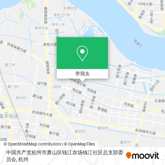 中国共产党杭州市萧山区钱江农场钱江社区总支部委员会地图