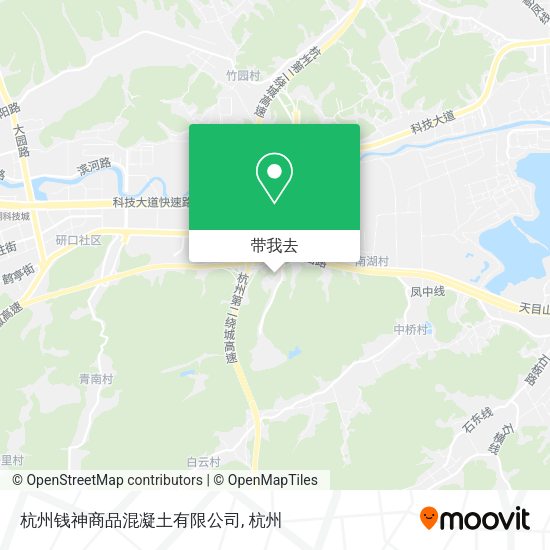 杭州钱神商品混凝土有限公司地图