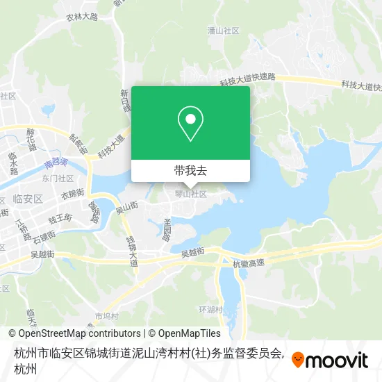 杭州市临安区锦城街道泥山湾村村(社)务监督委员会地图