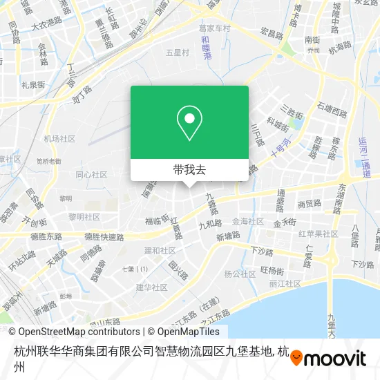 杭州联华华商集团有限公司智慧物流园区九堡基地地图