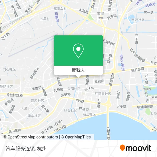汽车服务连锁地图