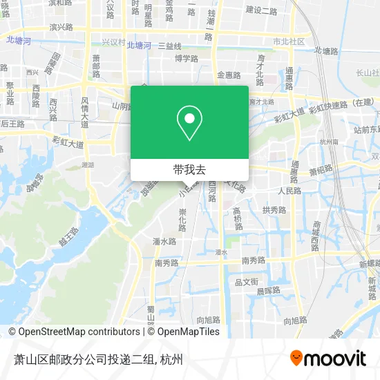 萧山区邮政分公司投递二组地图
