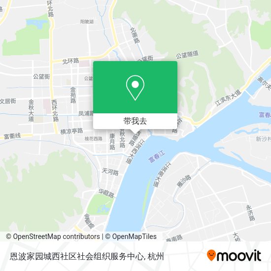 恩波家园城西社区社会组织服务中心地图