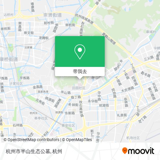 杭州市半山生态公墓地图