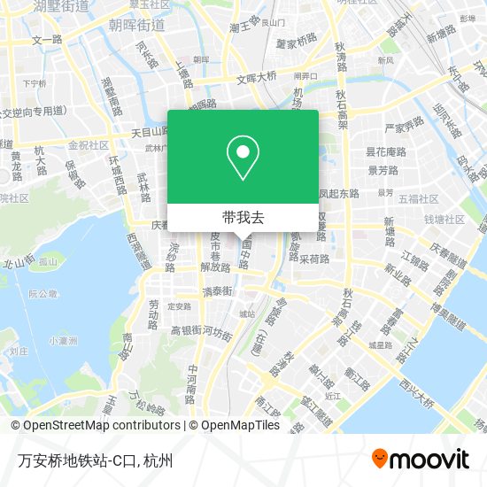 万安桥地铁站-C口地图
