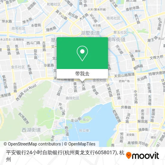 平安银行24小时自助银行(杭州黄龙支行6058017)地图