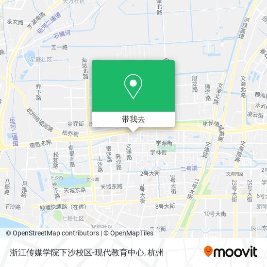 浙江传媒学院下沙校区-现代教育中心地图