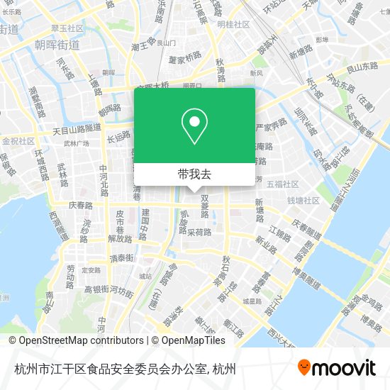 杭州市江干区食品安全委员会办公室地图