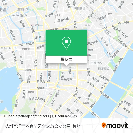 杭州市江干区食品安全委员会办公室地图