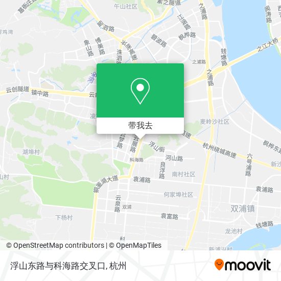 浮山东路与科海路交叉口地图