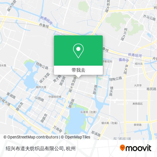 绍兴布道夫纺织品有限公司地图