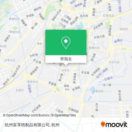 杭州富享纸制品有限公司地图