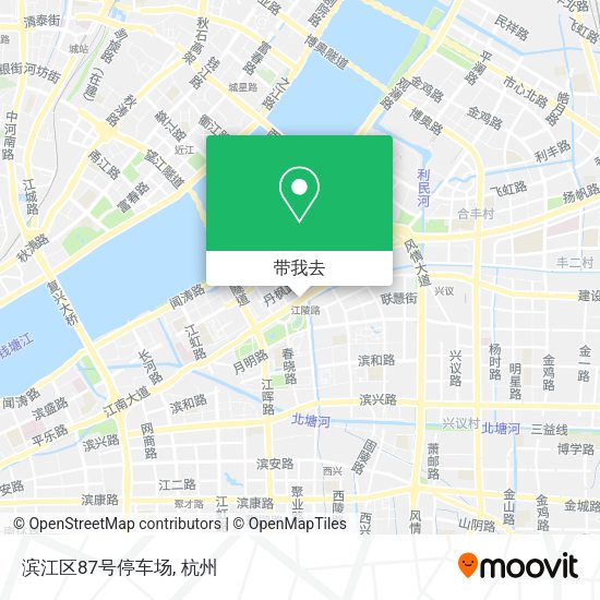 滨江区87号停车场地图