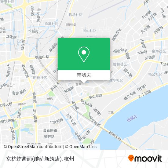 京杭炸酱面(维萨新筑店)地图