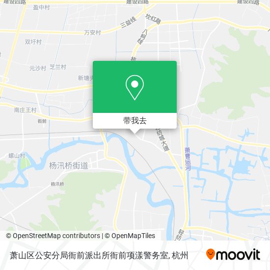 萧山区公安分局衙前派出所衙前项漾警务室地图