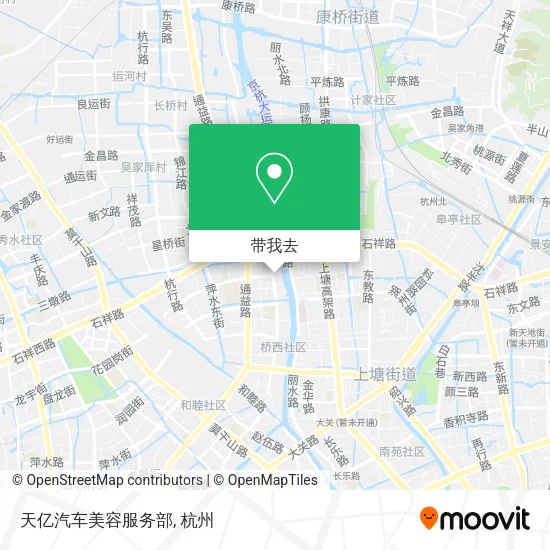 天亿汽车美容服务部地图