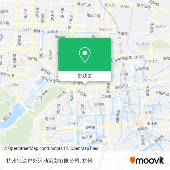 杭州征途户外运动策划有限公司地图