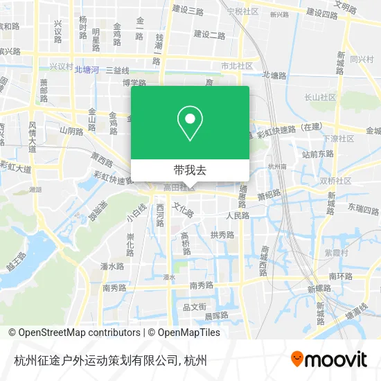 杭州征途户外运动策划有限公司地图