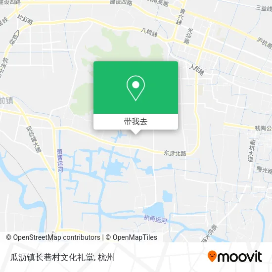 瓜沥镇长巷村文化礼堂地图