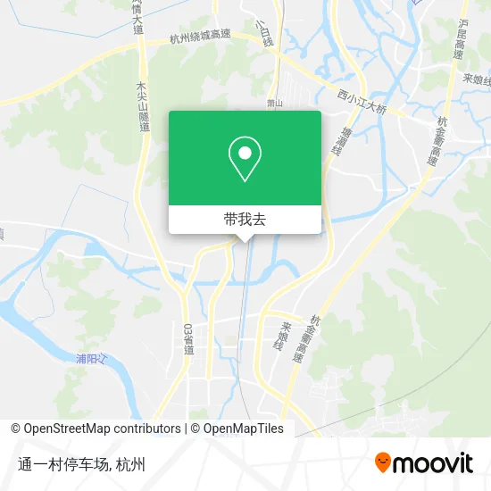 通一村停车场地图