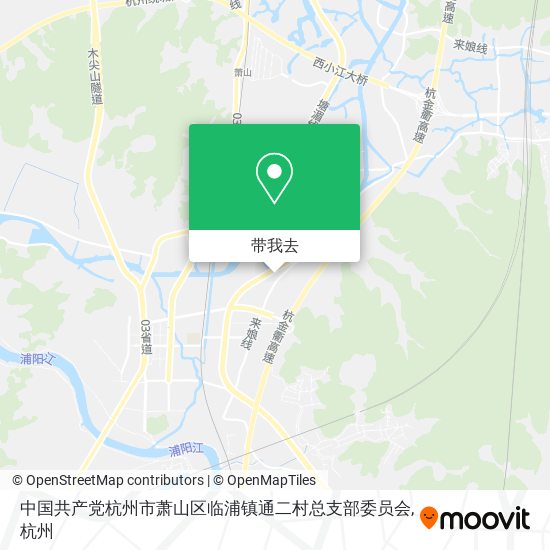 中国共产党杭州市萧山区临浦镇通二村总支部委员会地图
