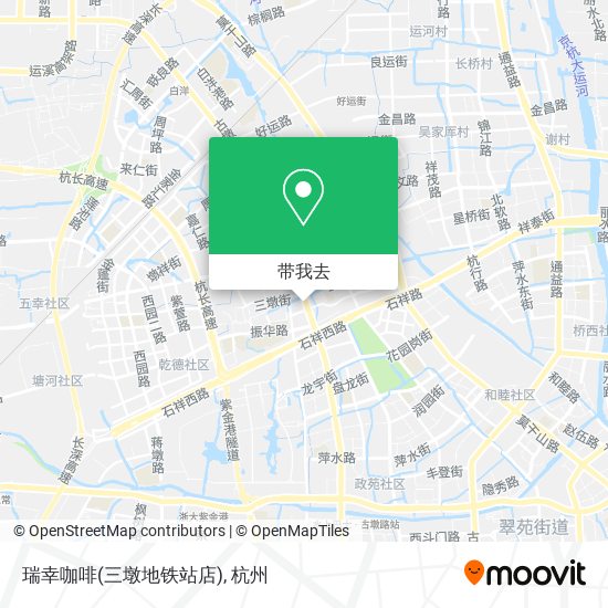 瑞幸咖啡(三墩地铁站店)地图
