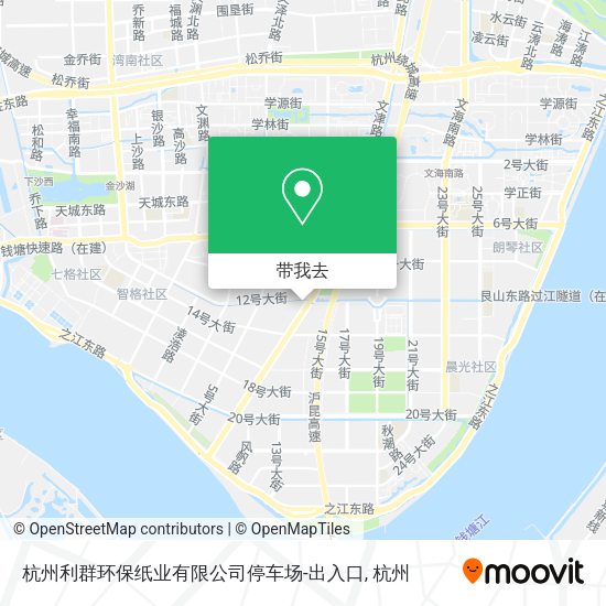 杭州利群环保纸业有限公司停车场-出入口地图