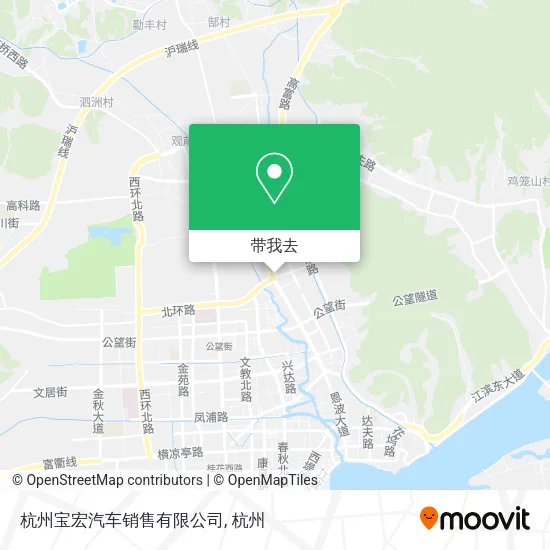 杭州宝宏汽车销售有限公司地图