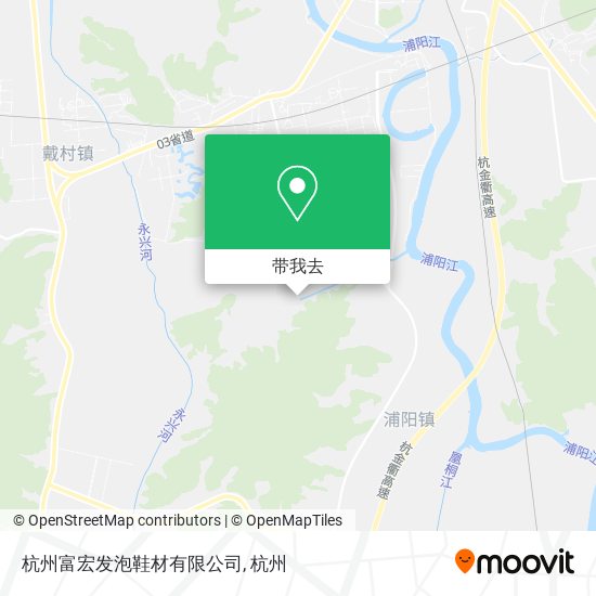 杭州富宏发泡鞋材有限公司地图
